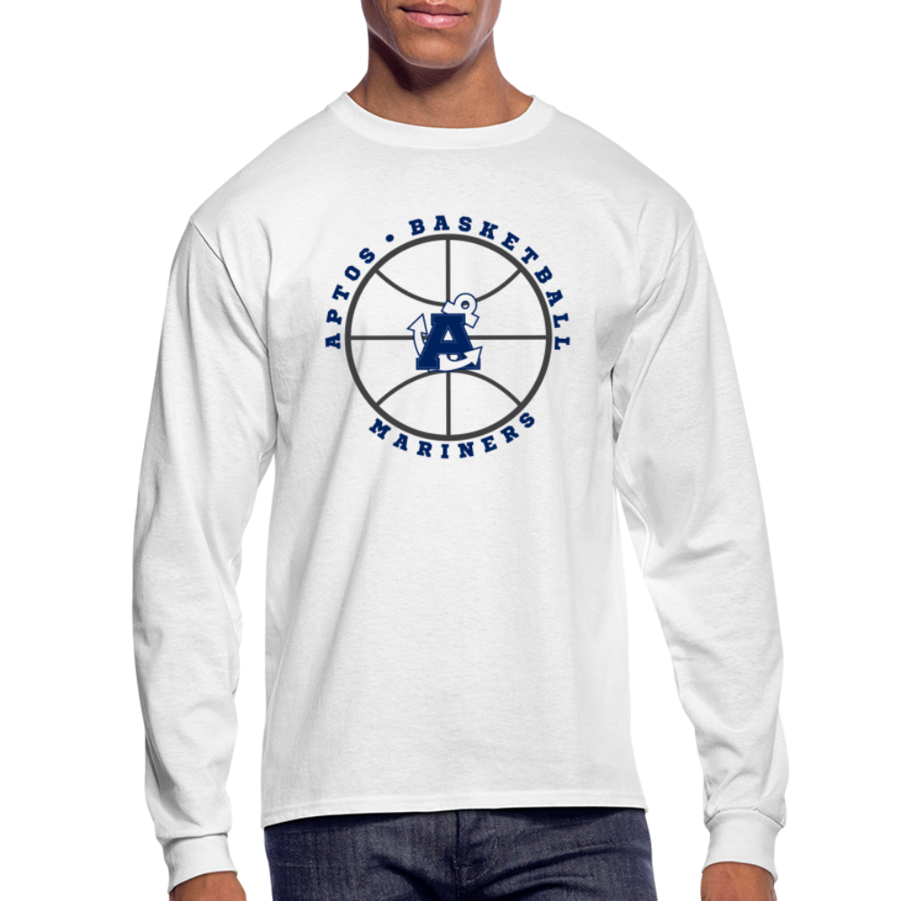 Ball is Life Aptos High Basketball Men's Long Sleeve T-Shirt - white