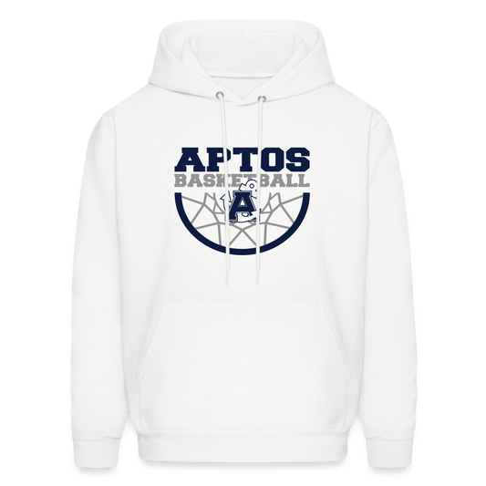 Aptos High Basketball DUNK Men's Hoodie - white