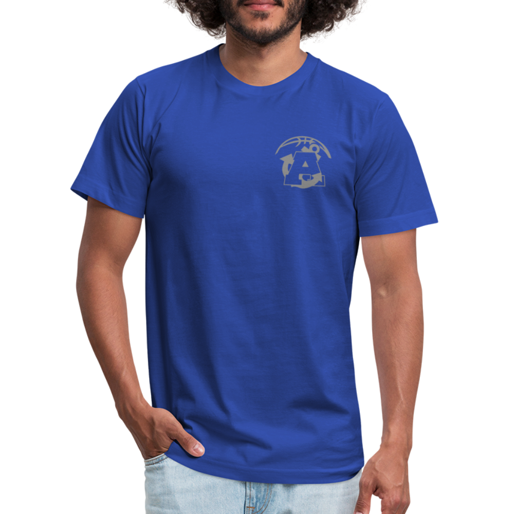 Too Busy Getting Buckets Jersey T-Shirt by Bella + Canvas - royal blue