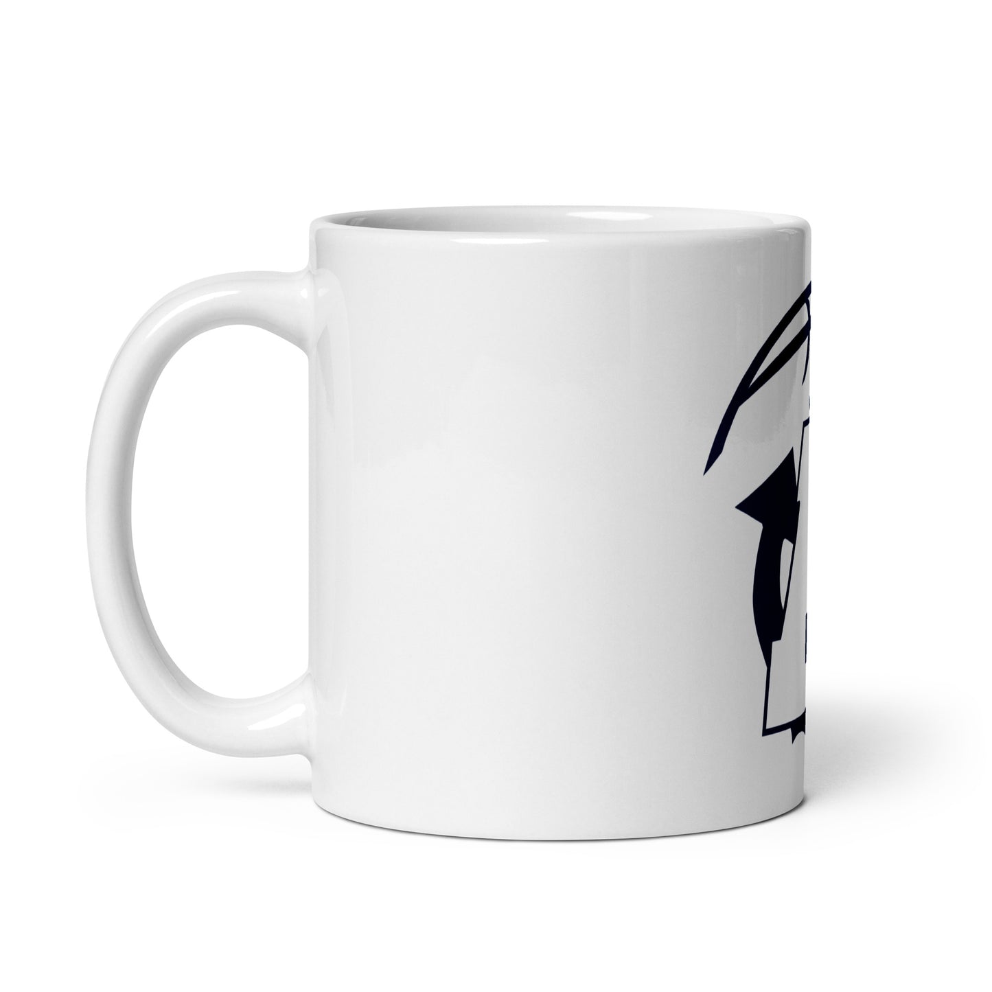 All In Aptos High Basketball White glossy mug